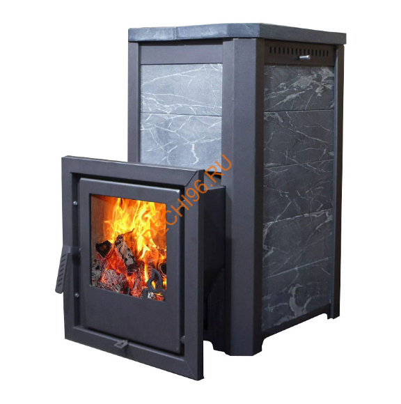 Печь банная Варвара Сказка, талькохлорит, сталь 6 мм