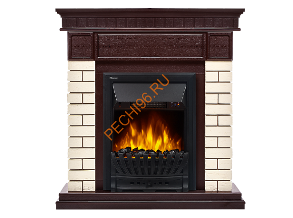 Электрокамин Electrolux Classic EFP/P-1020LS с порталом Firelight Bricks Classic камень бежевый, темный дуб