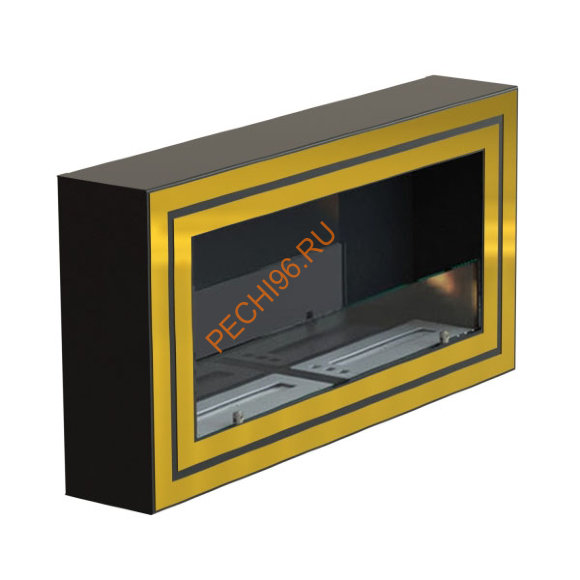 Биокамин WF250 II стемалит Арома, стекло, двойная рамка латунь