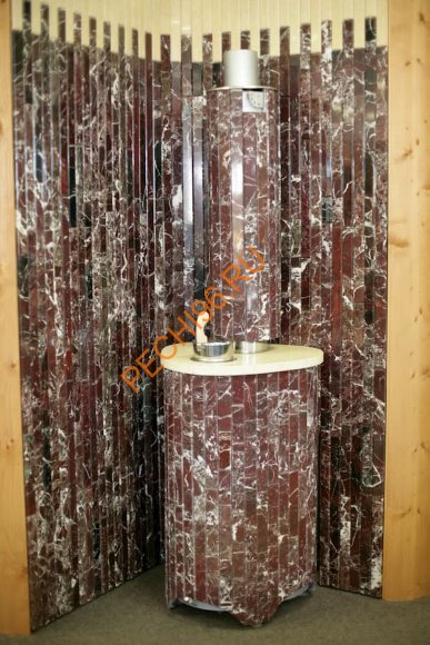 Фасад для банной печи Ферингер Россо Леванте наборный, м2