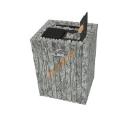 Электрическая паротермальная печь Футурус 14 кВт, серпентинит Премиум