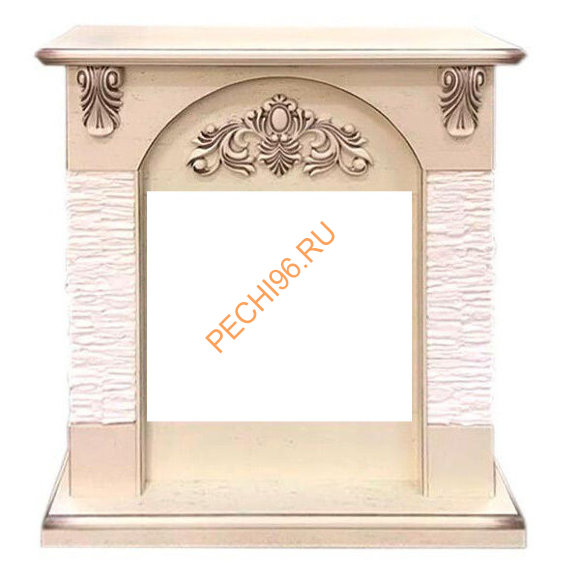 Портал Royal Flame Chester сланец мелкий белый под очаг Vision 18 LED FX