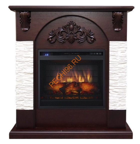 Портал Royal Flame Chester сланец мелкий белый под очаг Vision 18 LED FX