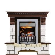 Электрокамин Dimplex Pierre Luxe с очагом Danville Chrome FB2 темный дуб/ белый