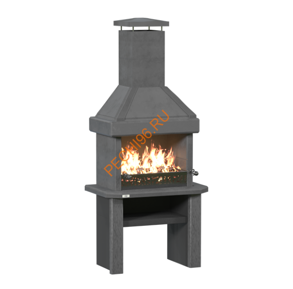 Печь-барбекю Принц Графит