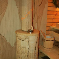 Фасад для банной печи Ферингер Окаменевшее дерево перенесённый рисунок, м2