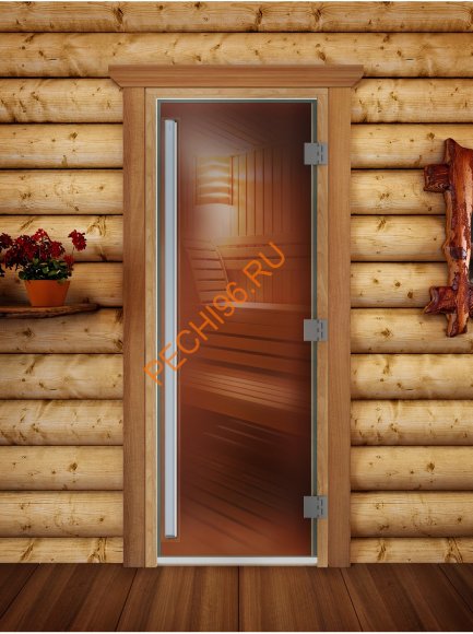 Дверь стеклянная DoorWood «Престиж» PRO, 700х1900мм, бронза