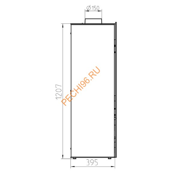 Стальная печь-камин Thorma STAVANGER Steel чёрная Стальная печь-камин Thorma STAVANGER Steel чёрная