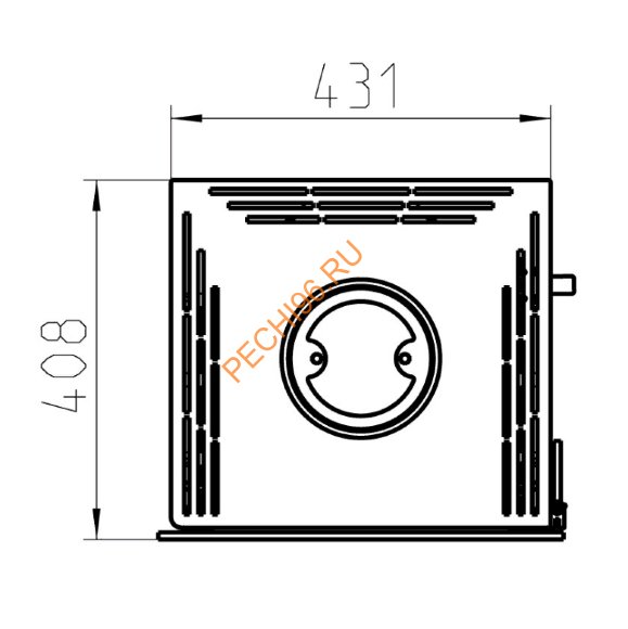 Стальная печь-камин Thorma STAVANGER Steel чёрная Стальная печь-камин Thorma STAVANGER Steel чёрная