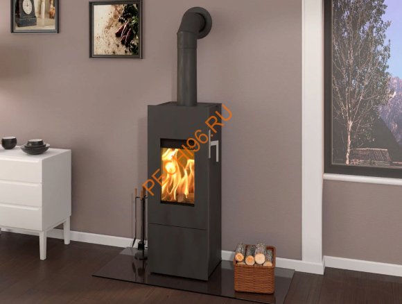 Стальная печь-камин Thorma STAVANGER Steel чёрная Стальная печь-камин Thorma STAVANGER Steel чёрная