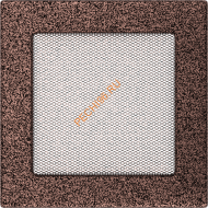 Вентиляционная решетка Kratki 17М 170х170 мм латунь