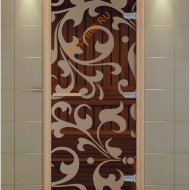 Дверь стеклянная ALDO NEW «Петергоф» коробка бук без порога