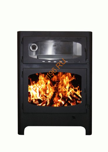 Печь-камин БАВАРИЯ ЭКО с духовкой и плитой —