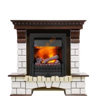 Электрокамин Dimplex Pierre Luxe с очагом Danville Black FB2 темный дуб/ белый
