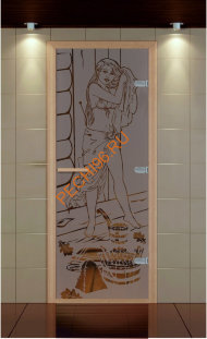 Дверь стеклянная ALDO NEW «Русская красавица» коробка бук с порогом