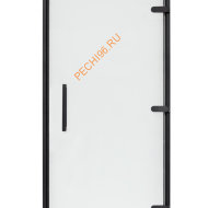 Дверь стеклянная EOS Хамам Антрацит, прозрачная, 2000х700 мм