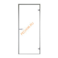 Дверь стеклянная Harvia «прозрачная» коробка алюминий