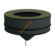 Конденсатосборник ВУЛКАН VBR D120/220 мм, нерж 0.5, черный