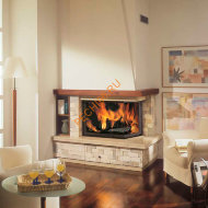 Дровяной камин EdilKamin MAGISTER corner с топкой TEKNO 2N SX