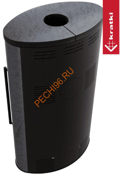 Печь-камин KRATKI PRO BJORN/W GRAFITE SATIN c верхней плитой Печь-камин KRATKI PRO BJORN/W GRAFITE SATIN c верхней плитой