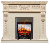 Электрокамин Royal Flame Corsica слоновая кость с патиной с очагом Fobos FX M
