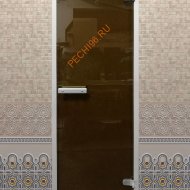 Дверь стеклянная DoorWood «Хамам Лайт Бронза», 2000х800 мм