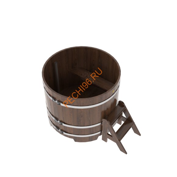 Купель для бани BentWood круглая из мореного дуба Премиум, D1,17м