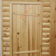 Дверь входная для бани 2000х800х35, сосна