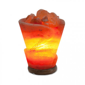 Светильник из гималайской соли Роза с диммером
