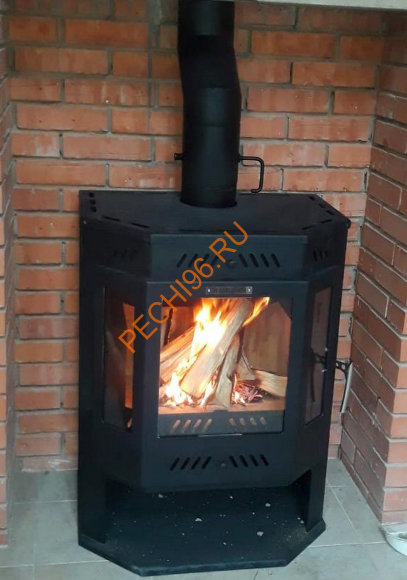 Печь-Камин Бранденбург Призма с верхним дымоходом