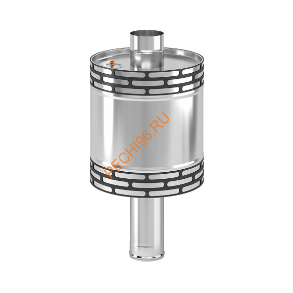 Печь банная Aston 12 с баком на трубе 50л, D115 (AISI 439) круглый