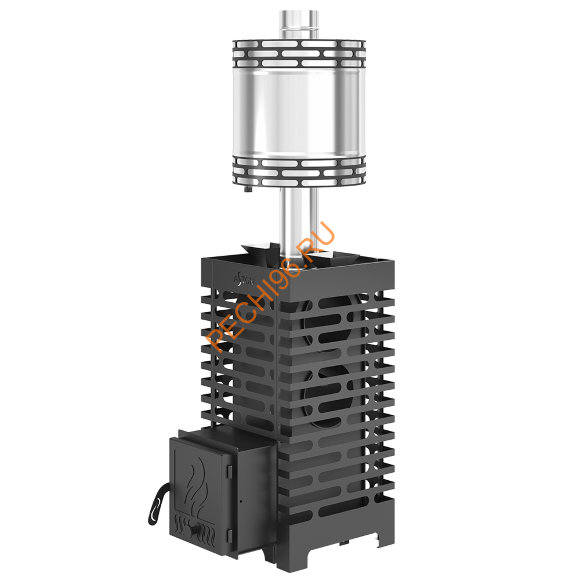 Печь банная Aston 20 с баком на трубе 50л, D115 (AISI 439) круглый