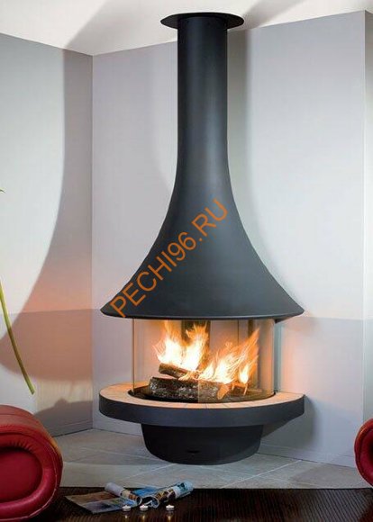 Камин Bordelet EVA 992, пристенный со стеклом