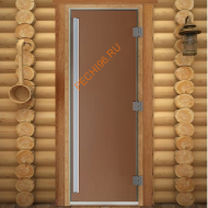 Дверь стеклянная DoorWood «Престиж» PRO, 800х2000мм, бронза матовая