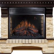 Электрокамин Royal Flame Pierre Luxe угловой темный дуб/сланец с очагом Dioramic 28 LED FX