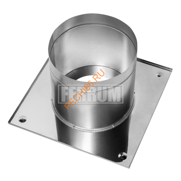 Разделка Феррум потолочная, нержавейка AISI 430-0,5 мм,  500*500мм, d 200 мм