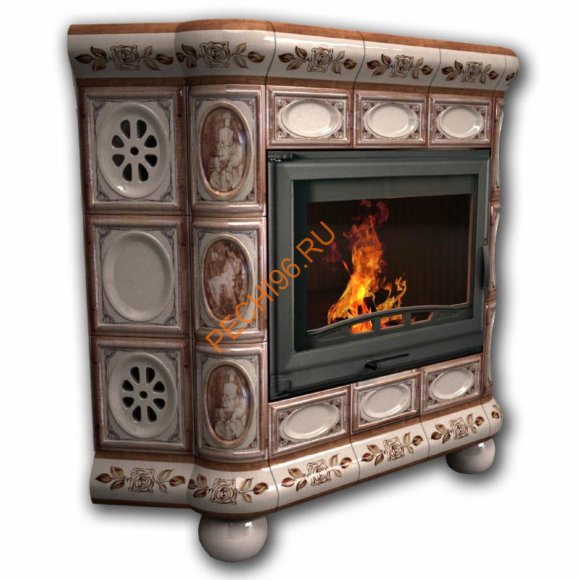 Печь-камин КимрПечь Медальон угловой Модерн