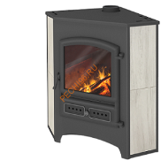 Печь-Камин Этна БКД Бежевый угловой