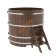 Купель для бани BentWood круглая из мореного дуба Премиум, D1,5 м