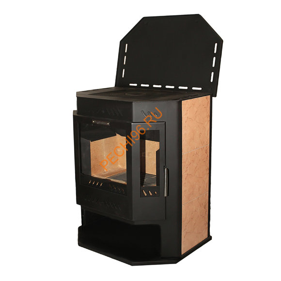 Печь-Камин Бранденбург Призма с чугунной плитой