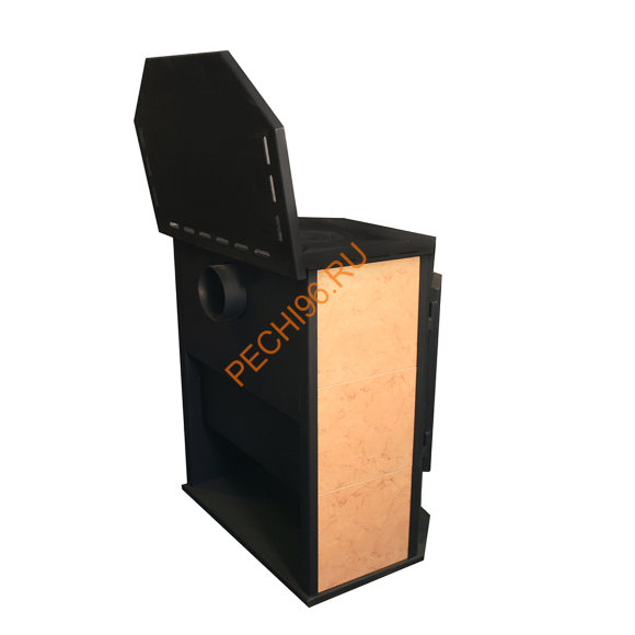 Печь-Камин Бранденбург Призма с чугунной плитой