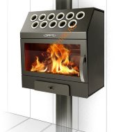 Отопительная печь-камин ТМФ Гармошка INOX