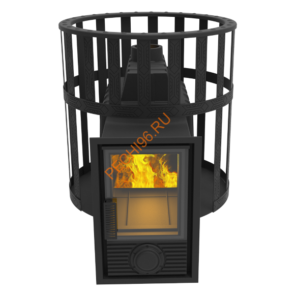 Печь-камин банная Берёзка Воевода 20 Д-2, сетка