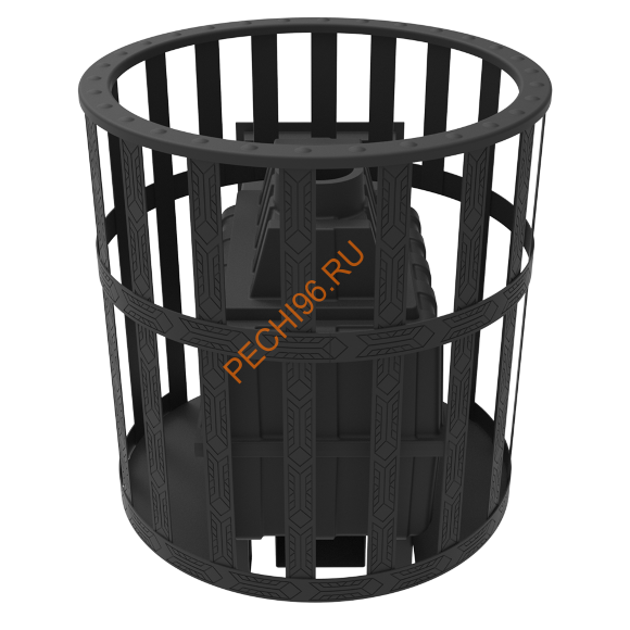 Печь-камин банная Берёзка Воевода 20 Д-2, сетка