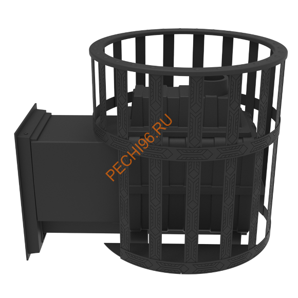 Печь-камин банная Берёзка Воевода 20 Д-2, сетка