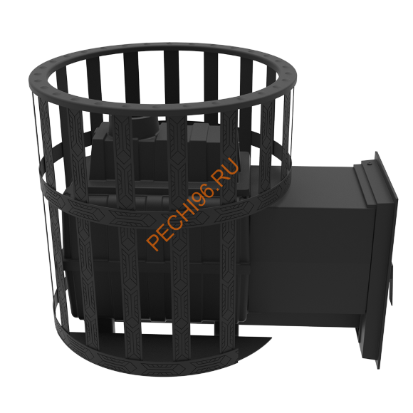 Печь-камин банная Берёзка Воевода 20 Д-2, сетка