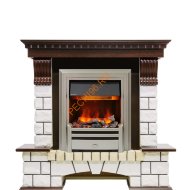 Электрокамин Dimplex Pierre Luxe с очагом Chesford темный дуб/ белый