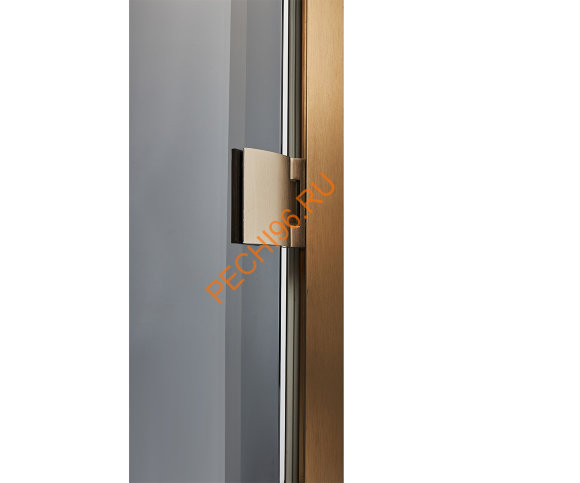 Дверь стеклянная Grandis GS 9х21-MG-Н-BR коробка алюминий Brasch