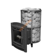 Печь банная Атмосфера XL сетка нержавейка, с газовой горелкой