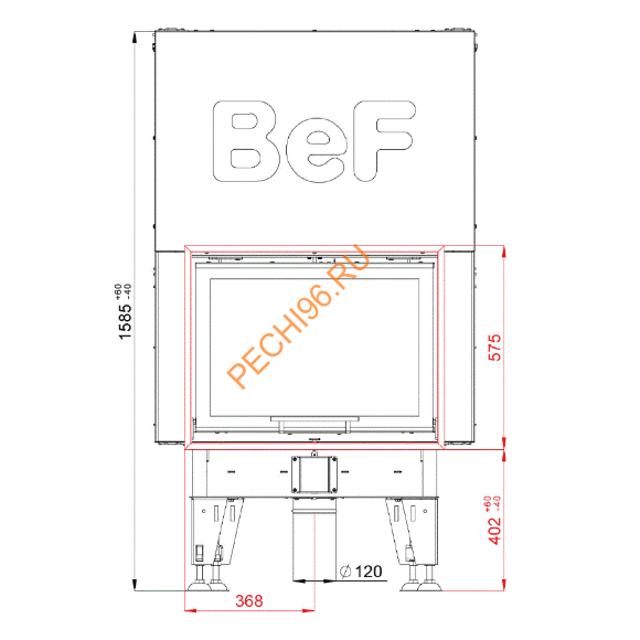 Каминная топка BeF Therm V7